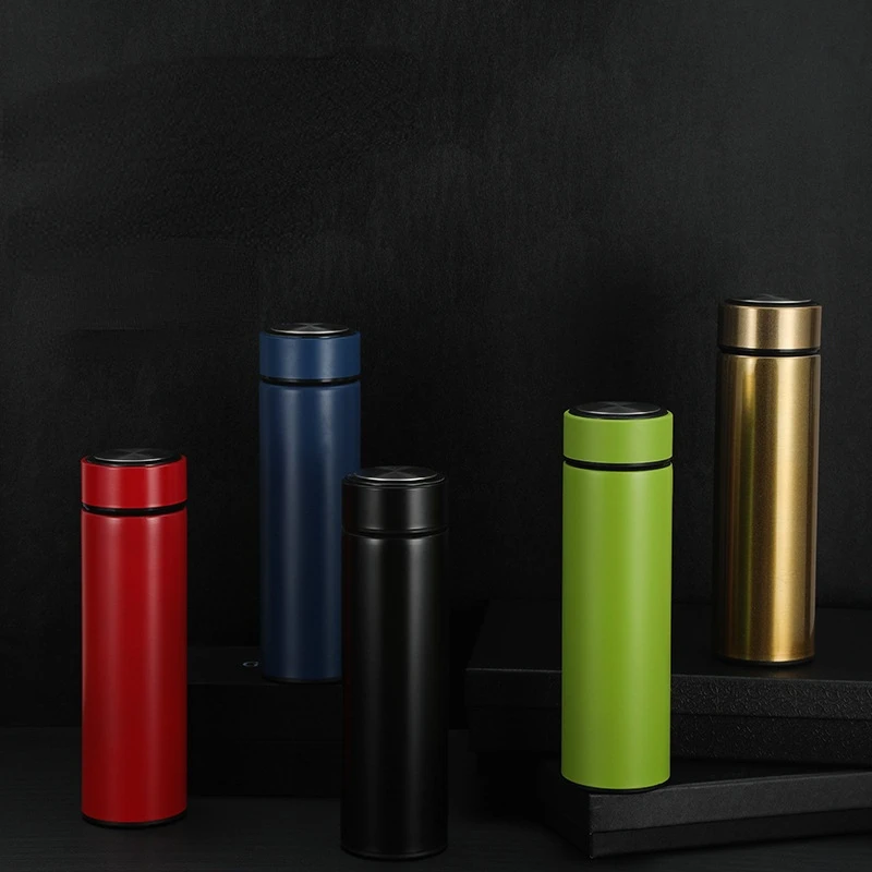 500ml Smart Thermal Bottle Display Temperature Thermal Mug Stainless Steel Smart Vacuum Flasks Thermos Mug Thermal Water Bottle