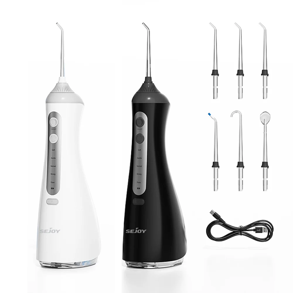 

SEJOY Water Dental Flosser Pick для беспроводных зубов, 6 режимов чистки, резервуар для воды 350 мл IPX7, ирригатор для полости рта для домашних путешествий