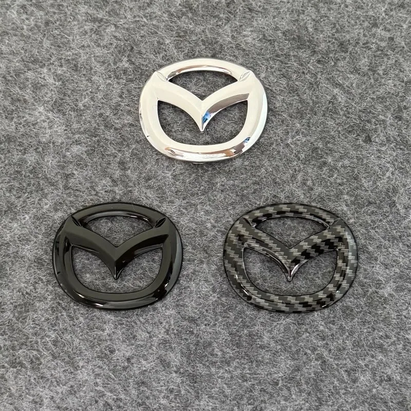 Mazda Auto Lenkrad Logo Abdeckung Zubehör. Passend für Mazda 6/Mazda 3, Axela CX4/CX5 Lenkrad-Logo-Aufkleber. – Detail 2