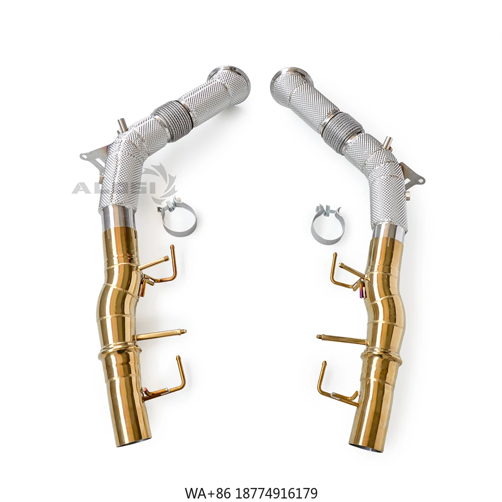 

Подходит для моделей SF90 XX Stradale Hardtop 3.9T V8 (2021-2024). Высокопроизводительная задняя выхлопная система с золотой отделкой.