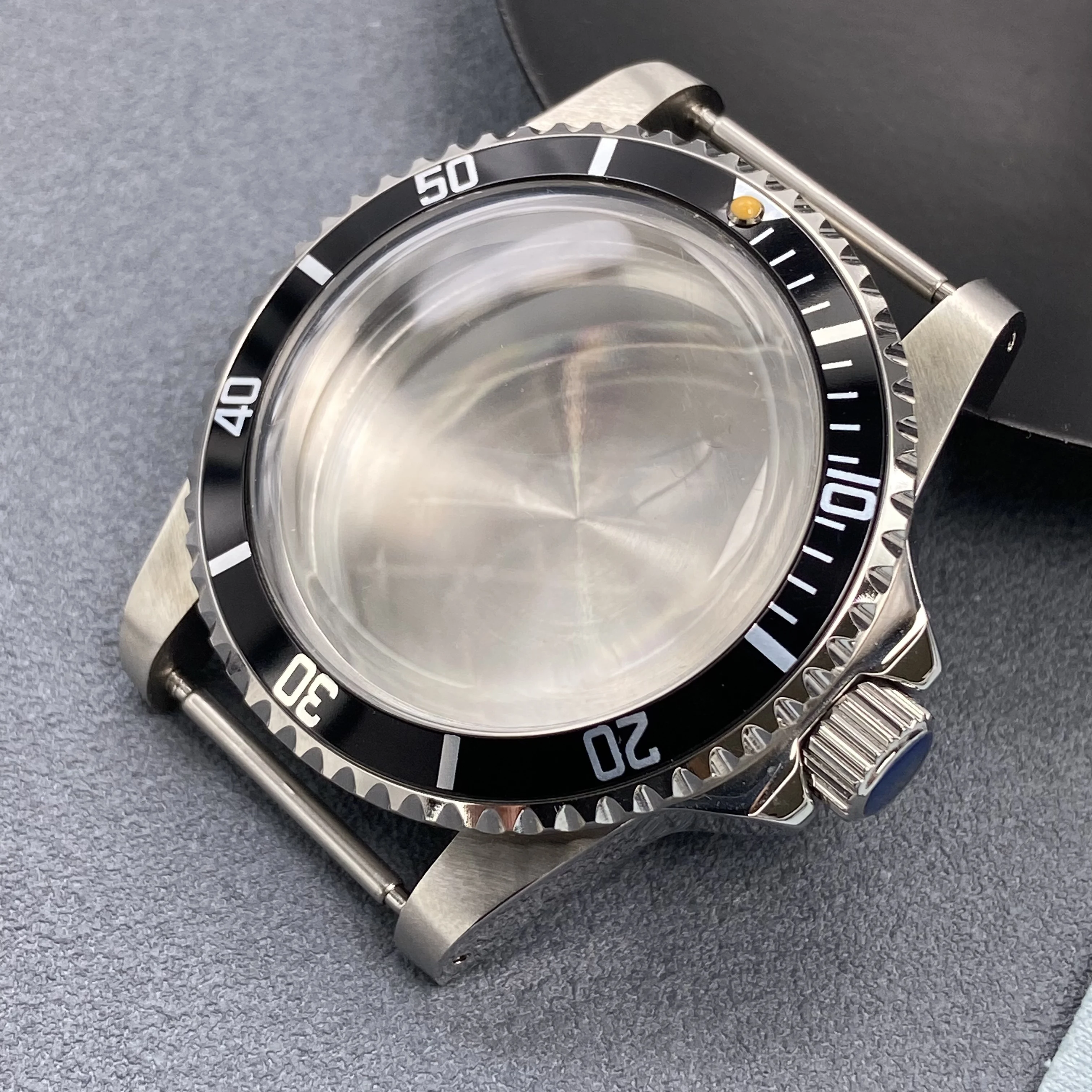 

39.5mm NH35 Convex Mirror Vintage Case Dome Acrylic Aluminum Bezel For Seiko NH35/NH36/NH34 Movement Accessories for Retro Sub