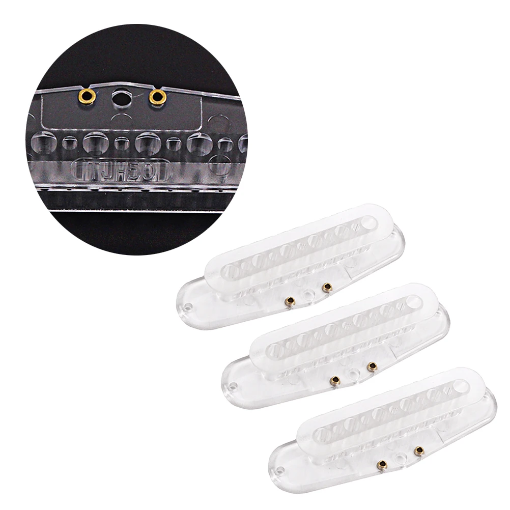 

3pcs 52Mm Transparent Humbucker Pickup Bobbin For Guitar Screw Side Pickup Makers Guitar Accessories Custom Bass Durable Easy