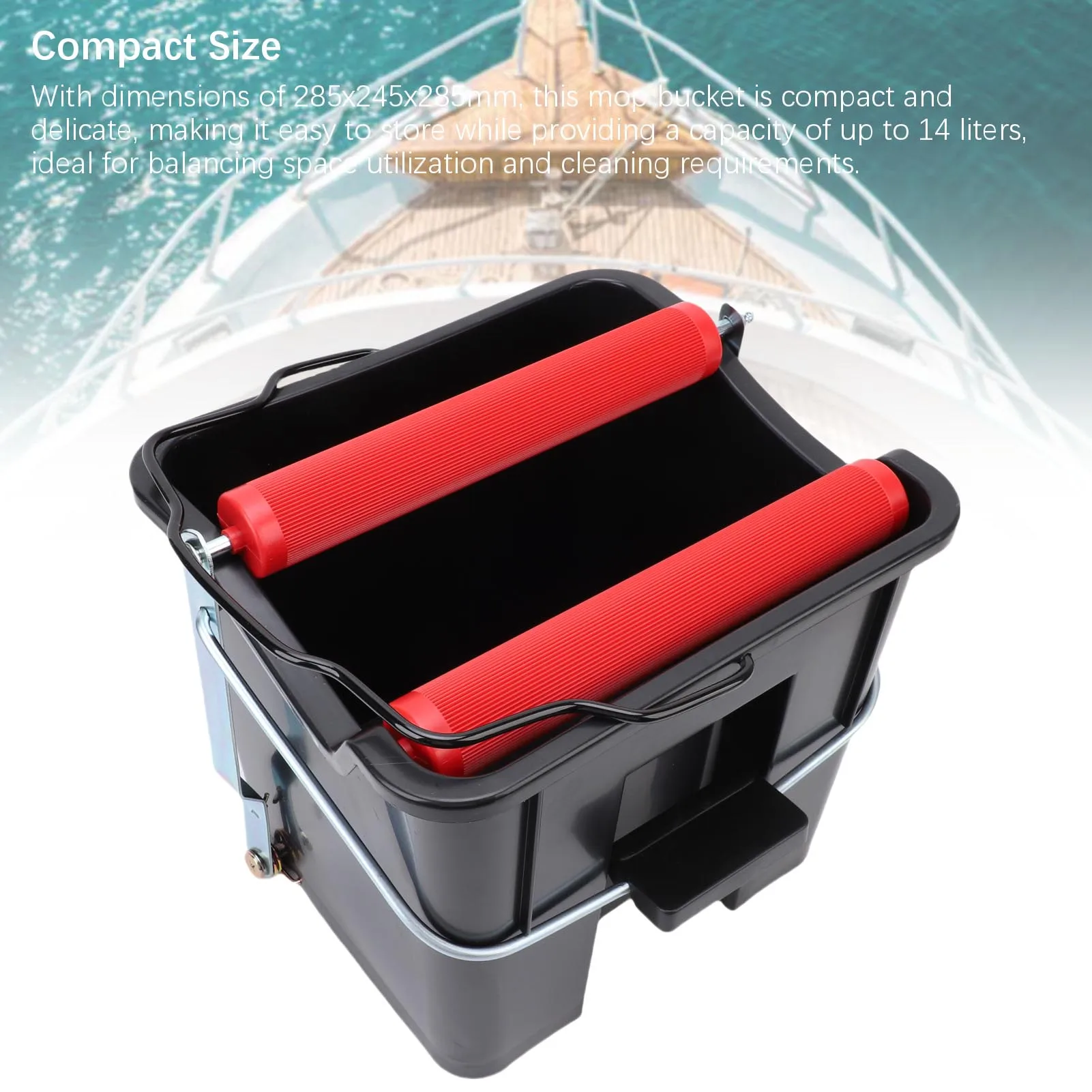 14L دواسة ممسحة دلو توفير العمالة ضغط القدم تنظيف الأرضيات دلو للأسرة مركبة بحرية IMPA174280 البحرية ممسحة دلو