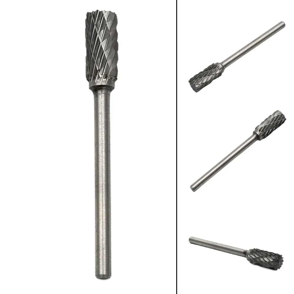 1pc 3x6mm Shank Tungsten Steel Milling Cutter Burr DiamondCut Rotary Dremel Tools Electric Grinding Rotary Tool