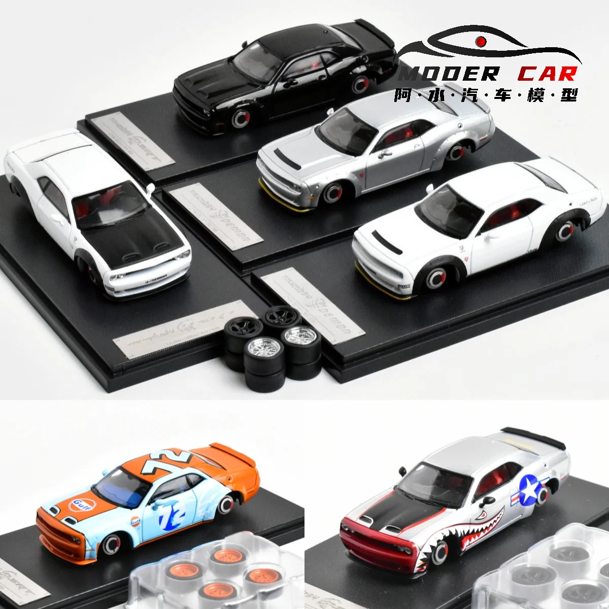 

Литая модель автомобиля FINE WORKS FW 1:64 SRT Hellcat Demon