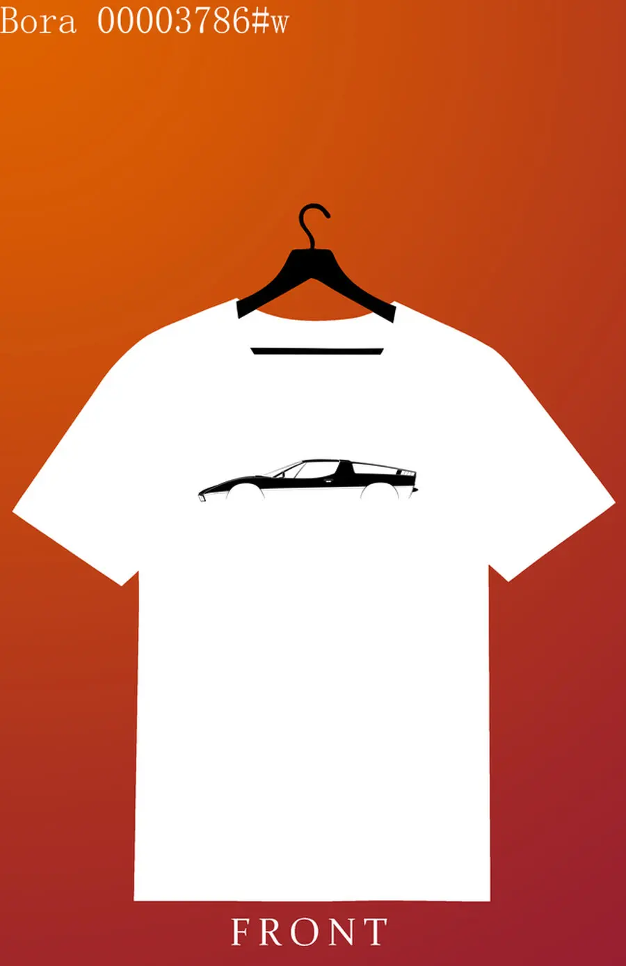 

Car Lovers T-shirt Mase car Bora Men's and Women's Short-Sleeved with Patterns for Summer