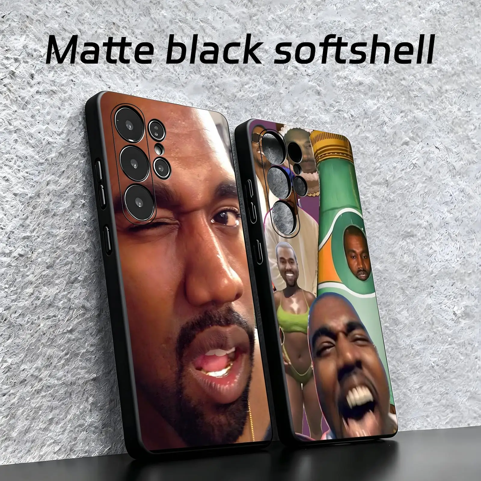 K-kanye west  Phone Case For Samsung S26 S25 S24 S23 S22 S21 S20 Ultra Note20 Soft black Shockproof Cover