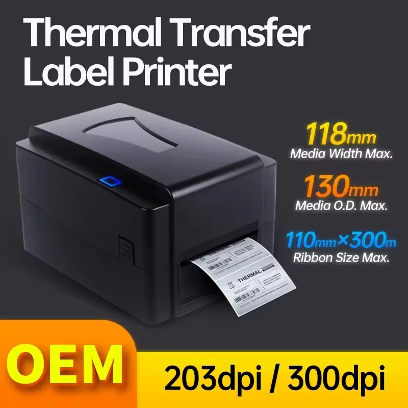 ขายร้อน 2025 ใหม่ซาตินริบบิ้นพิมพ์ Barcode Label Printer Thermal Transfer หมึกริบบิ้นสําหรับร้านดอกไม้