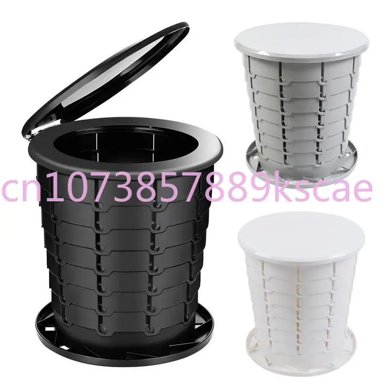 

New Portable Folding Toilet Outdoor Camping Toilet Potty Trash Can For Adults Kids Toilet WC For Picnic Car Travel Trips