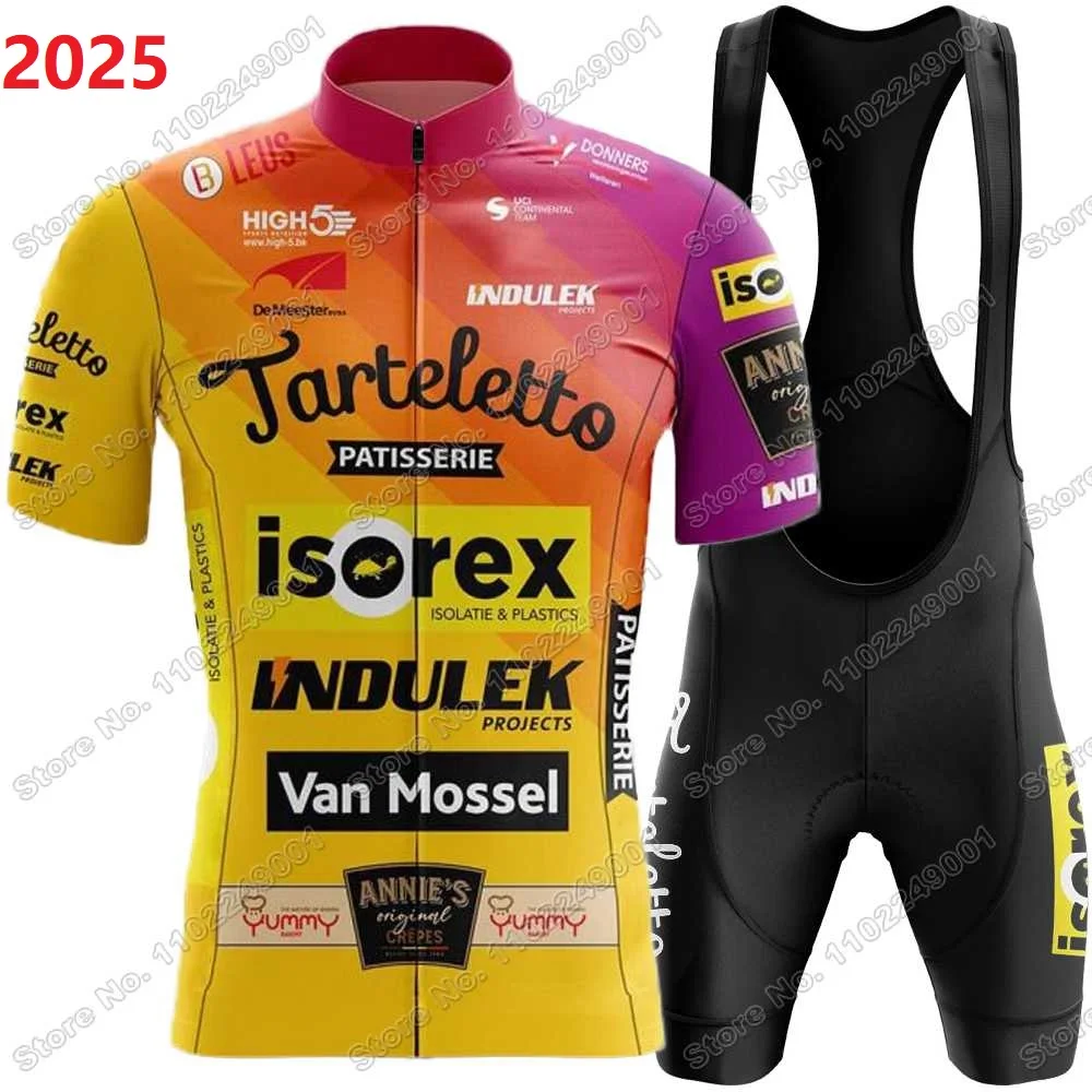 2025 Team Tarteletto-Isorex Cycling Jersey Set Summer Cycling