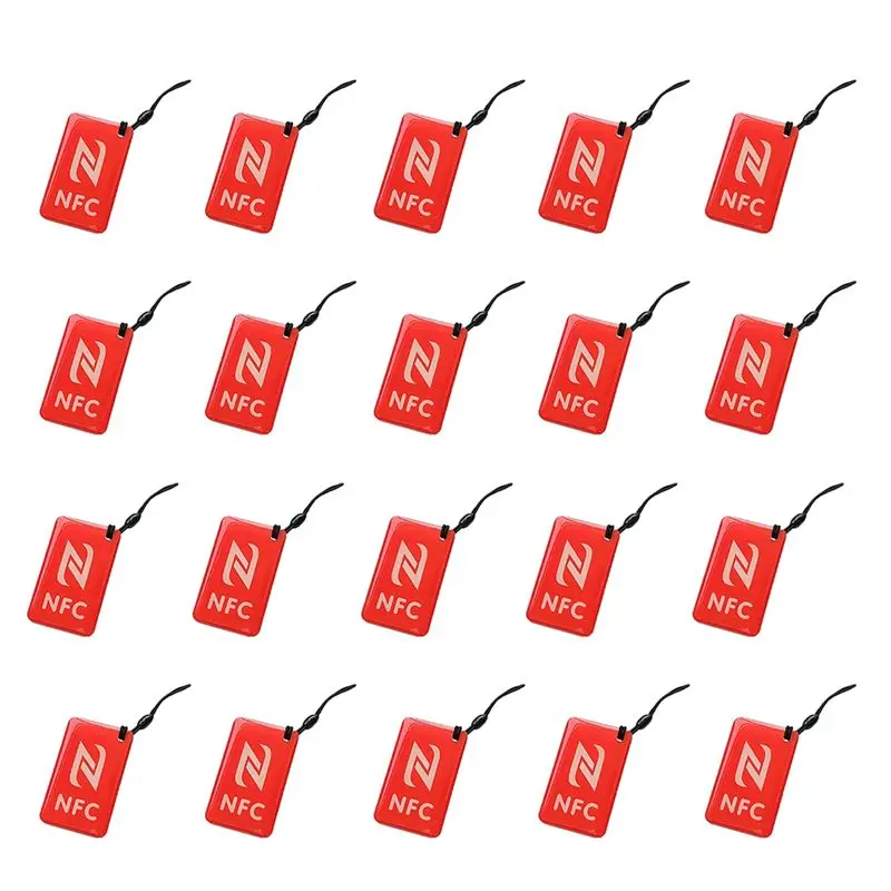 

ABZZ-20Pcs Tags Lable Ntag213 13.56Mhz Smart Card For All Enabled Phone Smart Business Card 42X26mm C
