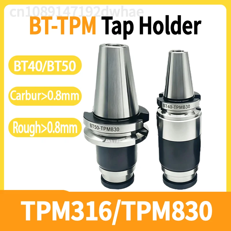BT-TPM Tapping Tool Holder BT40 BT50-TPM316 TPM830 Floating Telescopic Tap Chuck for CNC Milling Machine Tension Compression