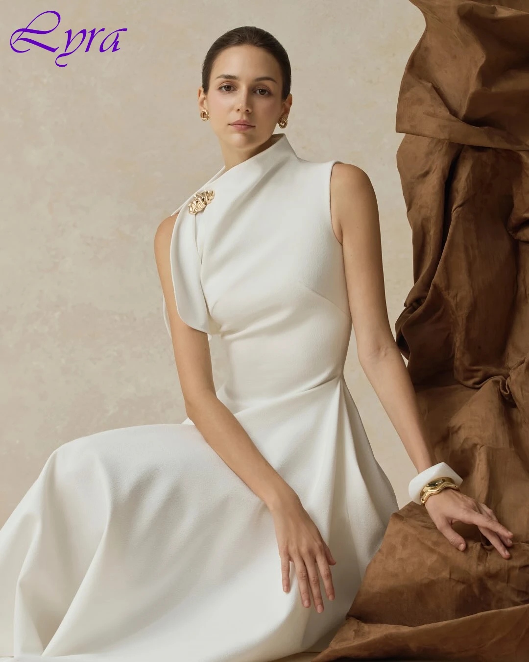 Customized A-Line Scoop Fashion Evening Dress Elegant Formal Bespoke Occasion Gowns Temperament High Quality Celebrity Gowns