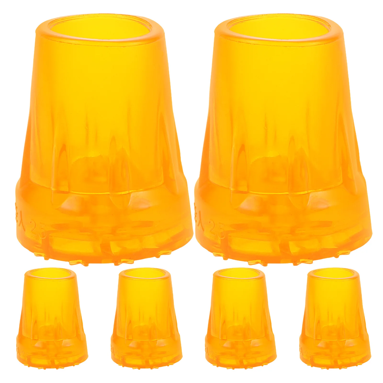 

6 шт., сменные насадки для трости, нескользящие резиновые насадки для трости, наконечники для костылей, рукава для ног, чехлы для треккинговых палок для пожилых людей