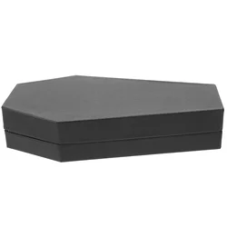 Mini Gothic Coffin Gift Box Halloween Jewelry Storage Present Case Black Ring Holder Treat Container Party Favor Wrap