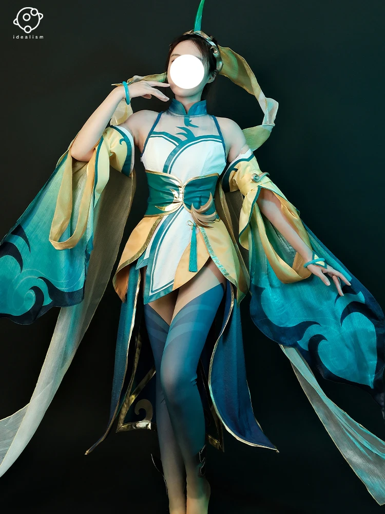 Anime Soraka From L O L Immortal Journey Soraka Cosplay Costume Game Halloween Costumes for Women Dress Female