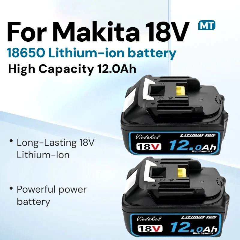 

️ Сменный аккумулятор 12 Ач для Makita 18В ✔ Совместим с электроинструментами BL1830, BL1850, BL1840, BL1840B, BL1850B, BL1890