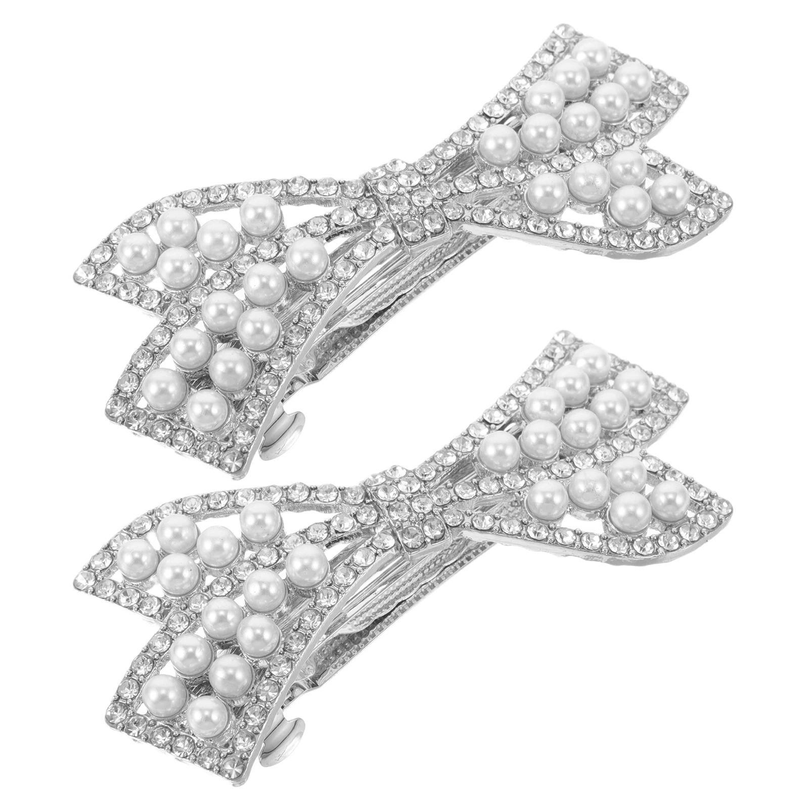 

2Pcs Irregular Crystal Hairpin Sparkly Rhinestone Barrette Elegant Accessories Bridesmaid Wedding Combs Pins Hairstyles
