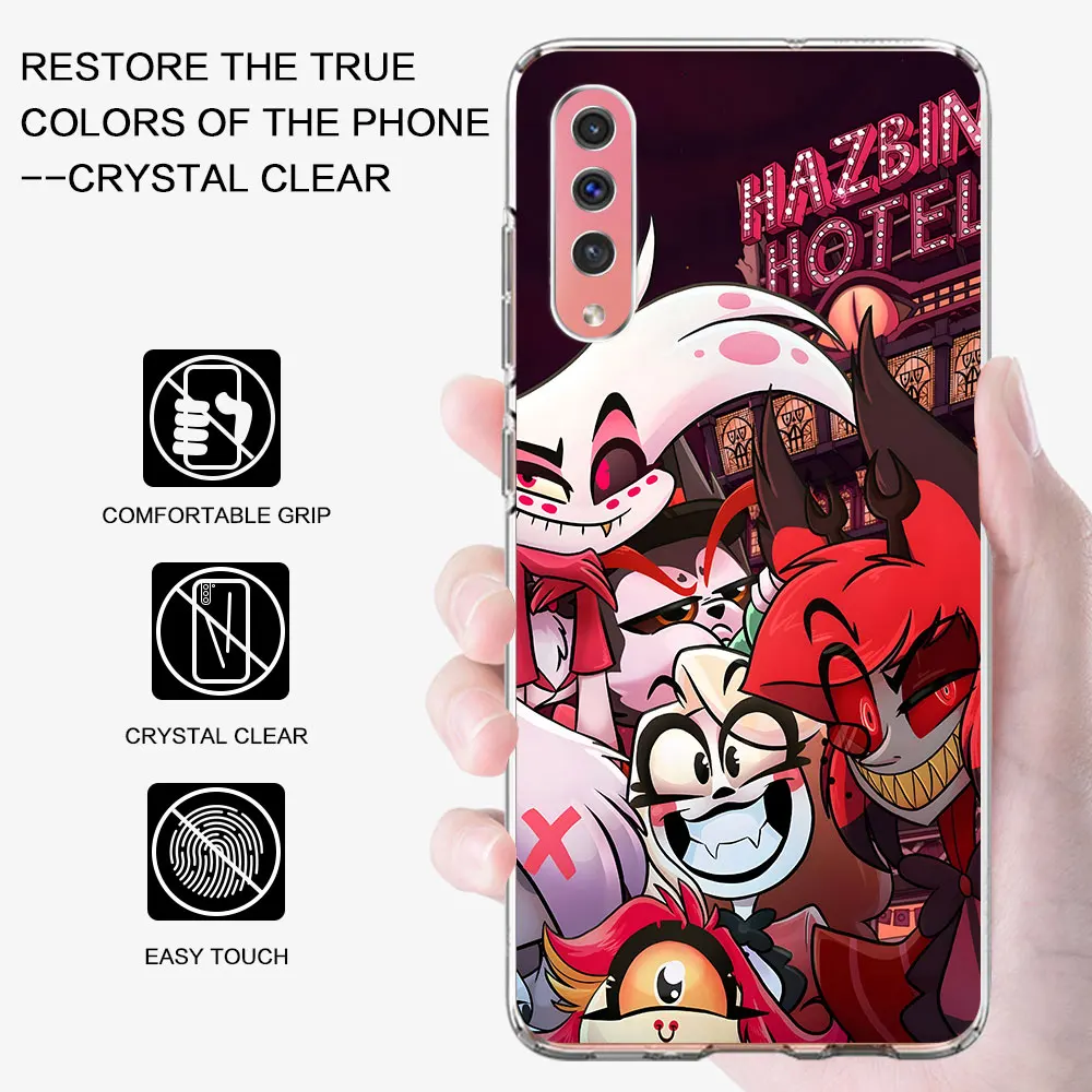 Alastor Hazbin Hotel AD Case for Samsung Galaxy A40 A30s A50 A50s A70 A70s A20e A7 A10 A6 A04s A03s Soft Transparent Phone Cover