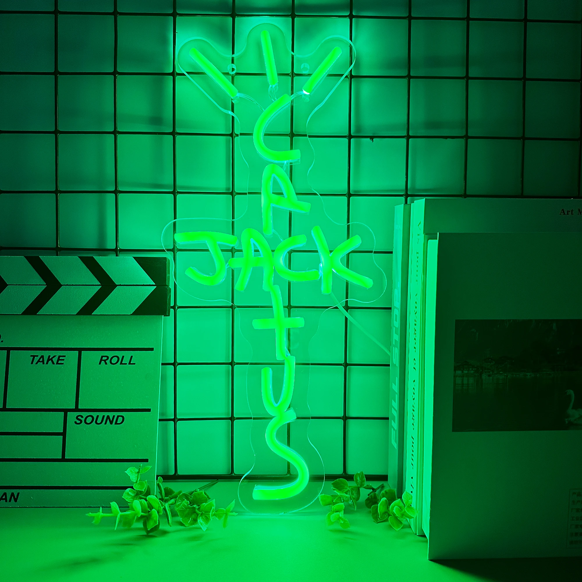 

Cactus Jack LED Neon Sign USB Light Room Decoration Neon Light Rap West Coast Bedroom Wall Decoration Bar Pub Party Decor Art