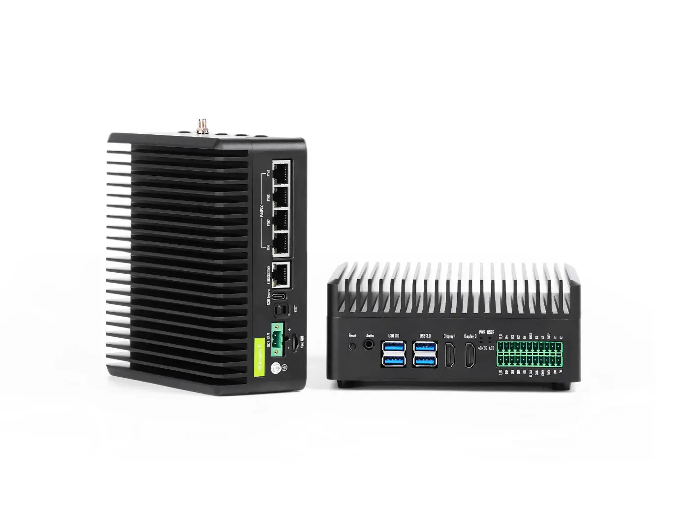 Raspberry Pi Edge AI AI-powered NVR IOT NVR with Hailo 8 AI Accelerator 26 TOPS Industrial R2235-12,4 Gigabit Ethernet PoE PSE