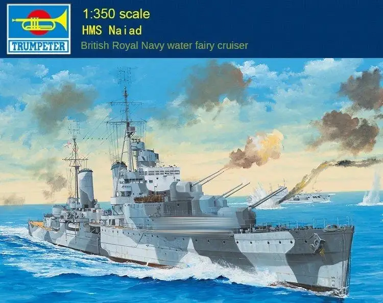 

Trumpeter 05366 1:350 HMS Naiad Plastic Model Warship Kit