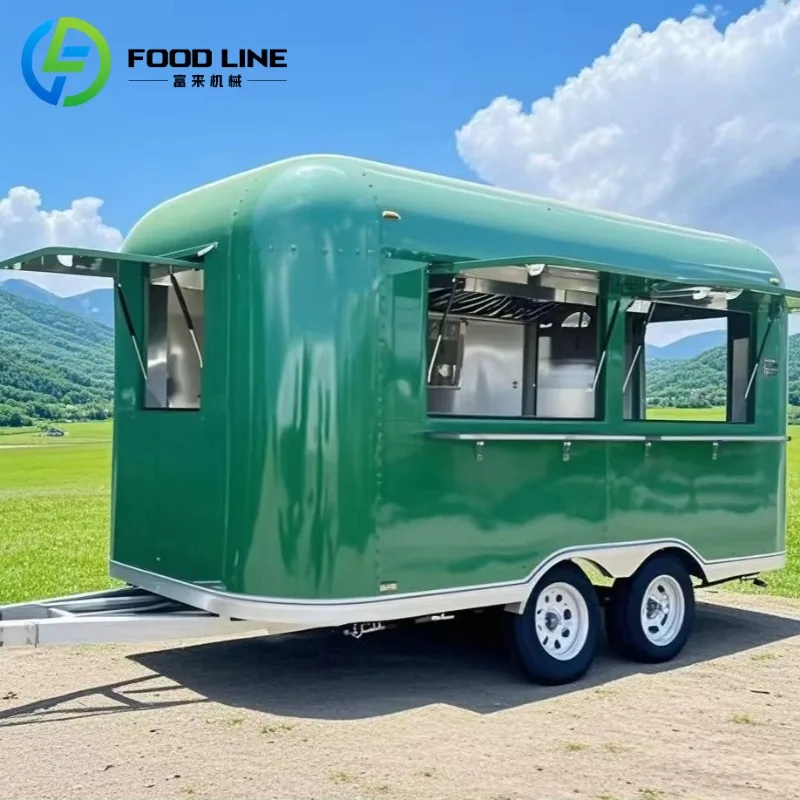 FL Customzied DOT/CE Valid Fast Food Trailer Wholesale Street Mobile Ice Cream Cart Mobile Food Truck for Sale
