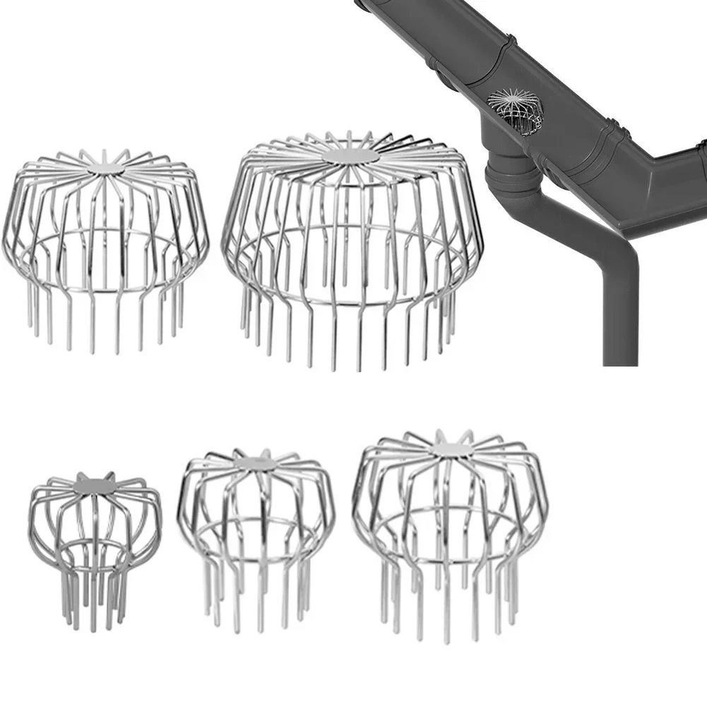 Dachrinne Komponenten Rohrschutz Edelstahl für Dach Balkon Kanalisation Home Hardware Outdoor Abflussrohr Teile