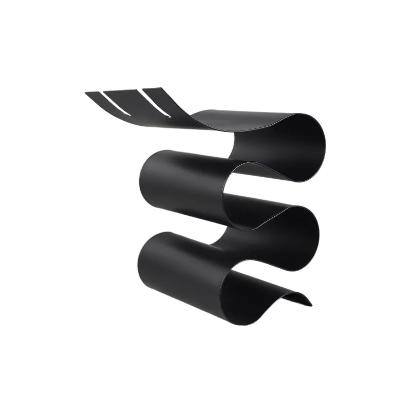 

Современная простая и элегантная S-образная подставка для вина, стойка для хранения бокалов, декоративный элемент, охладитель для вина