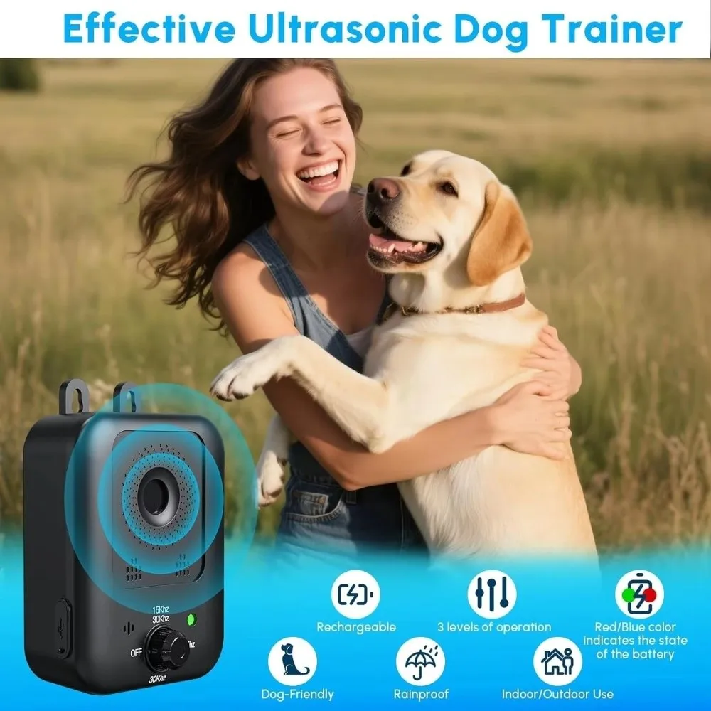 

Интеллектуальные ультразвуковые устройства против лая для собак: перезаряжаемые, водонепроницаемые, автоматическое управление лаем, длительное время работы от батареи