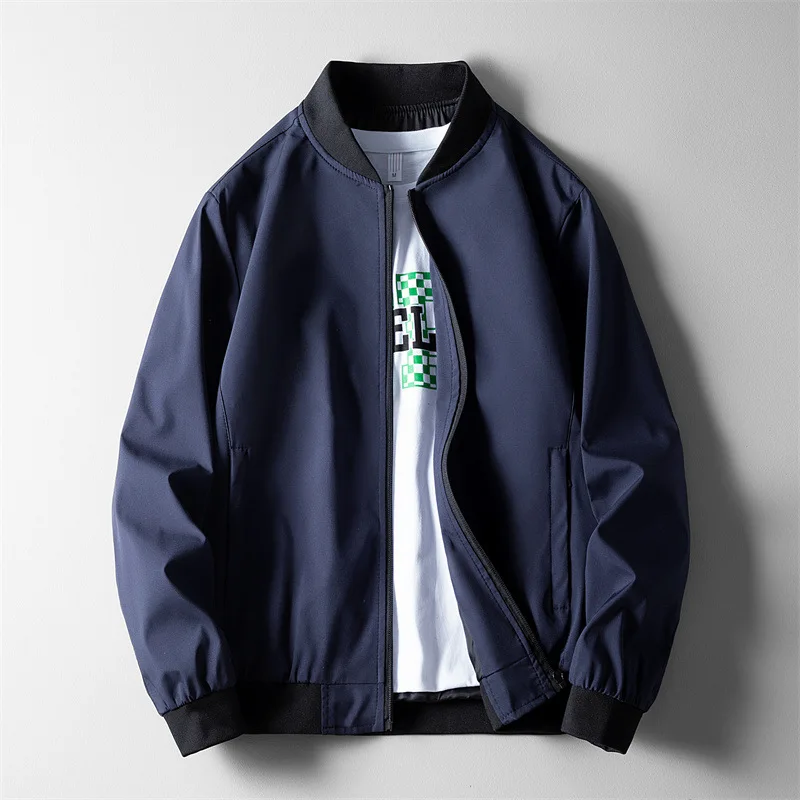 

Men's Same Style Spring and Autumn Casual Korean Version Handsome Pilot Zipper FX Stand Collar