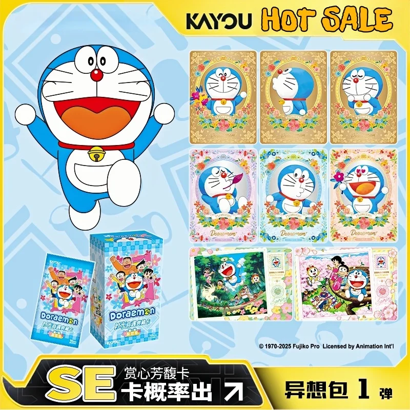 

Подлинный запас KAYOU Doraemon Card Time Adventure Book Fantasy Bag 1st Ver. Коллекция игр с героями мультфильмов аниме, карты, подарки, оригинальная коробка