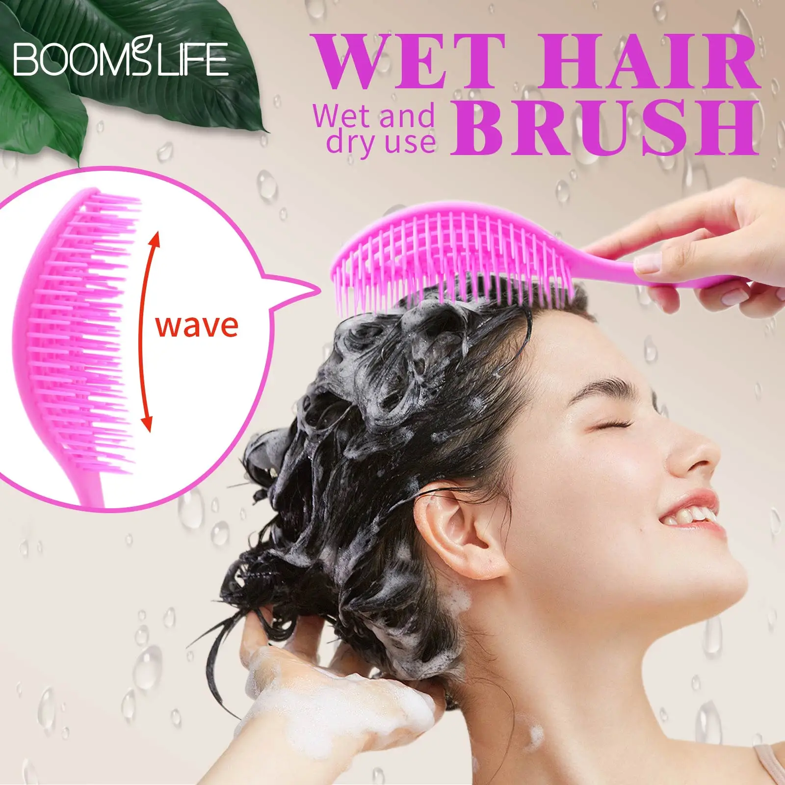 Ventilado escova de cabelo wideteeth anti-estático pente para mulher massagem couro cabeludo molhado cabelos secos pentes desembaraçar cabeleireiro ferramentas de estilo