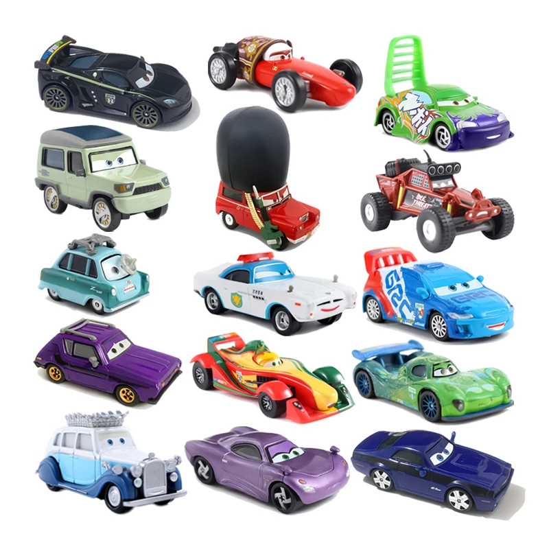 Pixar Cars 2 Children Cars Toy Lightning McQueen Boost Wingo DJ Snot Rood 1:55 Diecast Metal Alloy Model Cars Child Gifts Toys
