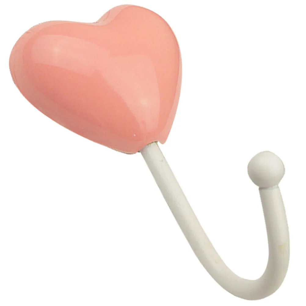 Heart Shape Ceramic Wall Hook – Multi-Use for Coats, Hats, Towels & Bags – Modern Decorative Home & Dorm Accessory