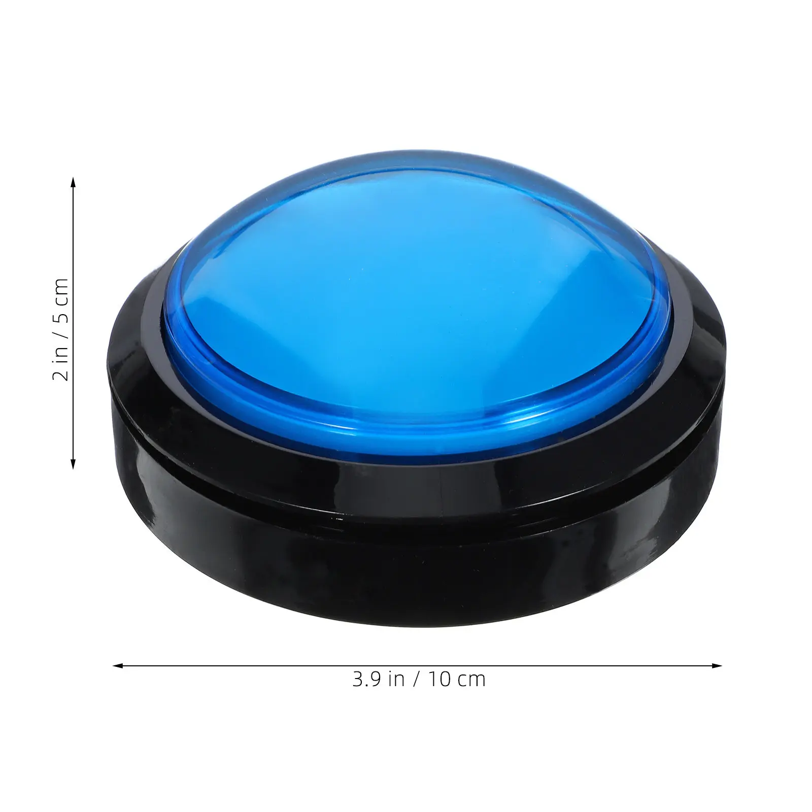 Game Answer Buzzer Electronic Responder Blue Big Light Sound Fun Competition Responder Challenge Button view 4