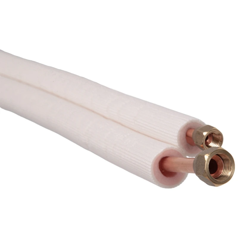 3Meter Insulated Copper Pair Coil Tube 1/4In For Air Conditioner Refrigerant Line