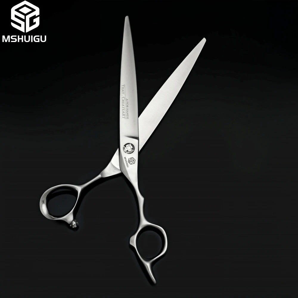 

MSHUIGU VG10 Steel Professional Hair Scissors Matte Finish 6/6.5/7 Inch Multiple Gauge Thin Shears for Barber Shop Haircut Tools