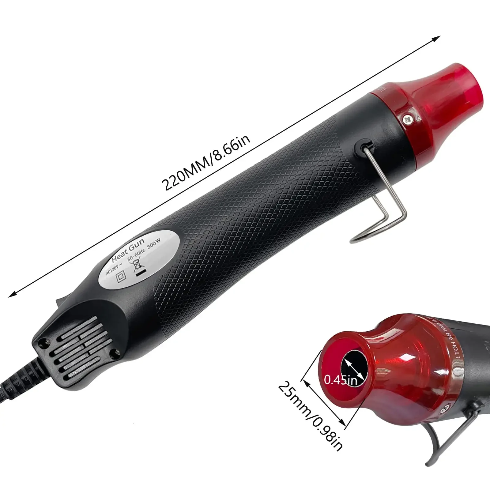 110 V/220 V US EU Standaard Heteluchtpistool Mobiele Telefoon Reparatie Tool Föhn Lassen Ondersteuning Zetel Krimpen Plastic Lucht Warmte Gun 300 W