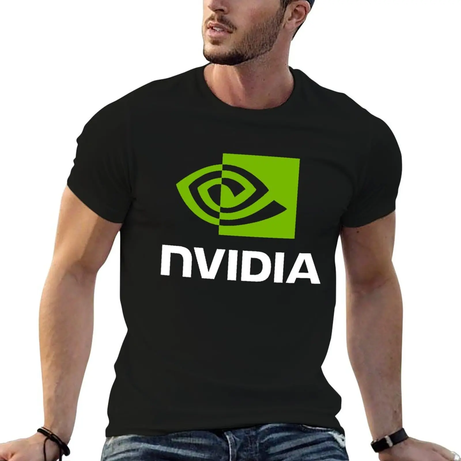 

Nvidia For Fans T-Shirt t shirts for man cotton funny anime t shirts oversize T-Shirt