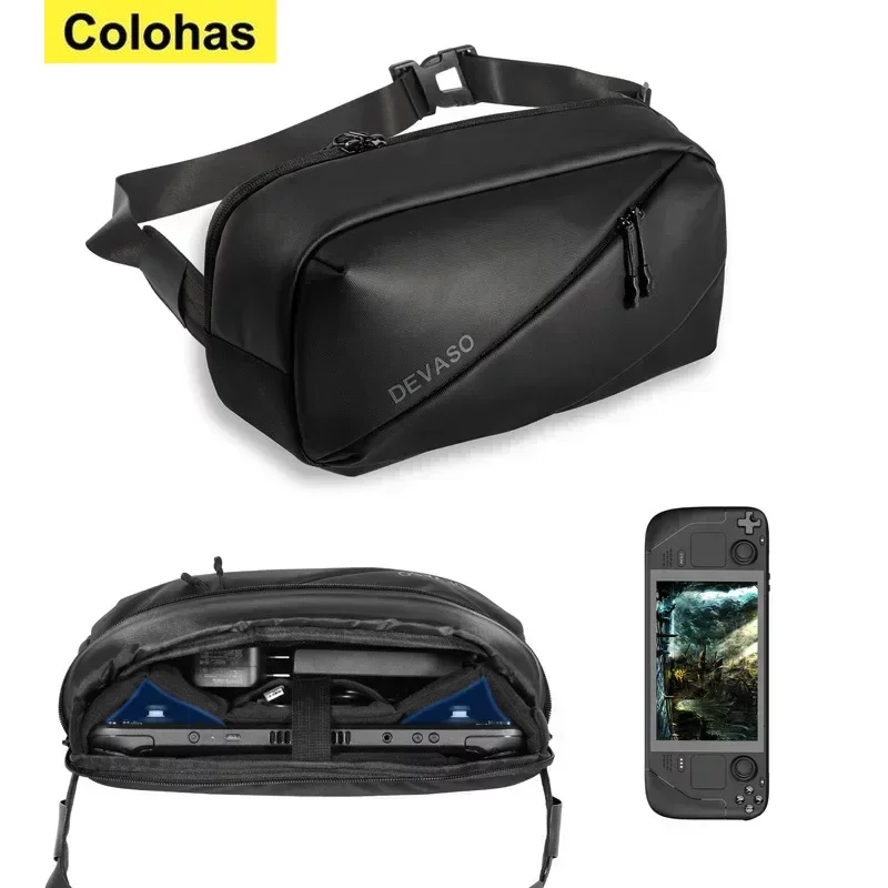 Leisure Crossbody Bag Steam Deck OLED Handheld ROG ALLY Game Console Portable Crossbody Shoulder High Capacity Storage Bag