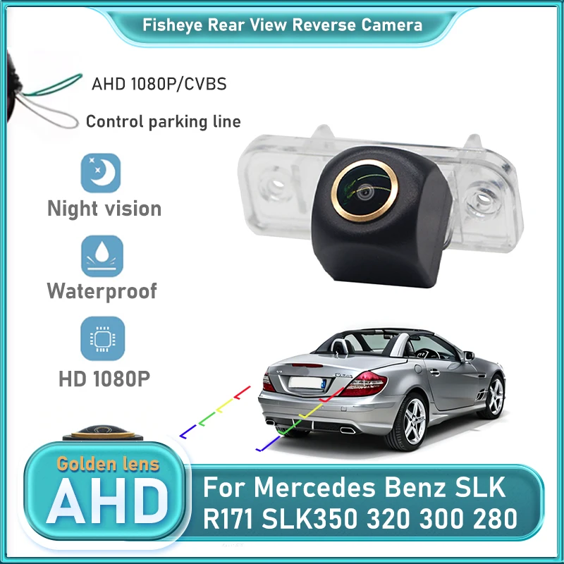 

Для Mercedes Benz SLK R171 SLK350 320 300 280 230 200 SLK55 AMG 2004 ~ 2011 AHD камера заднего вида «рыбий глаз» HD ночного видения