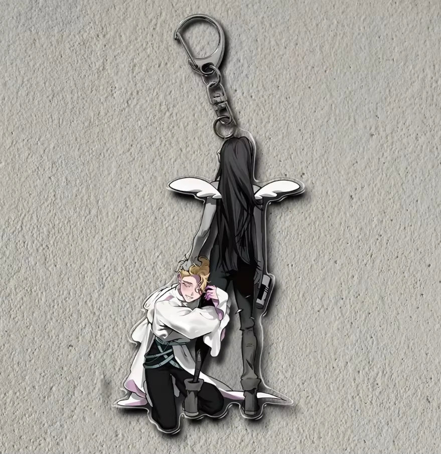 أنيمي سلسلة مفاتيح مصنوعة من الأكريليك للمرحلة الغريبة MIZI SUA TILL IVAN HYUNA LUKA 6 سنتيمتر أنيمي قلادة رائعة سلسلة معدنية شفافة