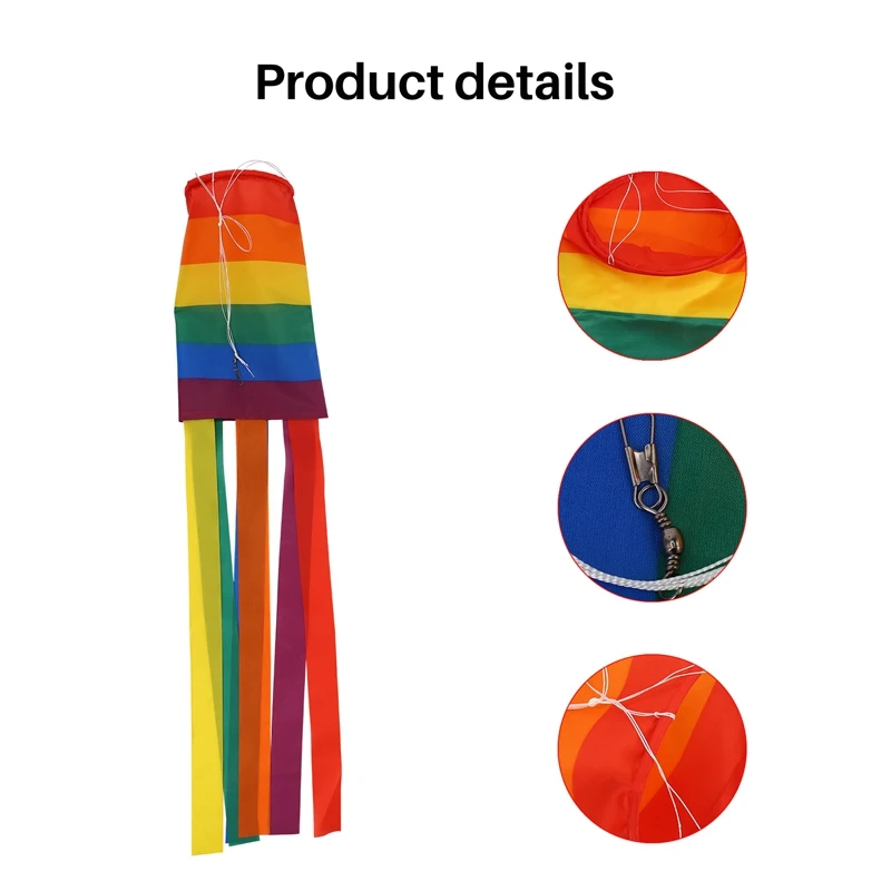 2 Pieces Windsock Colorful Hanging Decoration Windsock For Outdoor Hanging