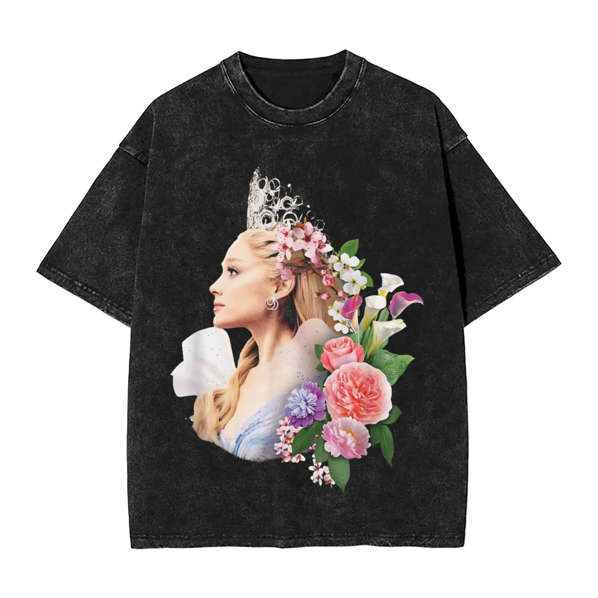 

Рубашка в стиле Харадзюку Wicked For Good Glinda Одежда Модные футболки Уличная одежда больших размеров с короткими рукавами Топы с принтом Футболки