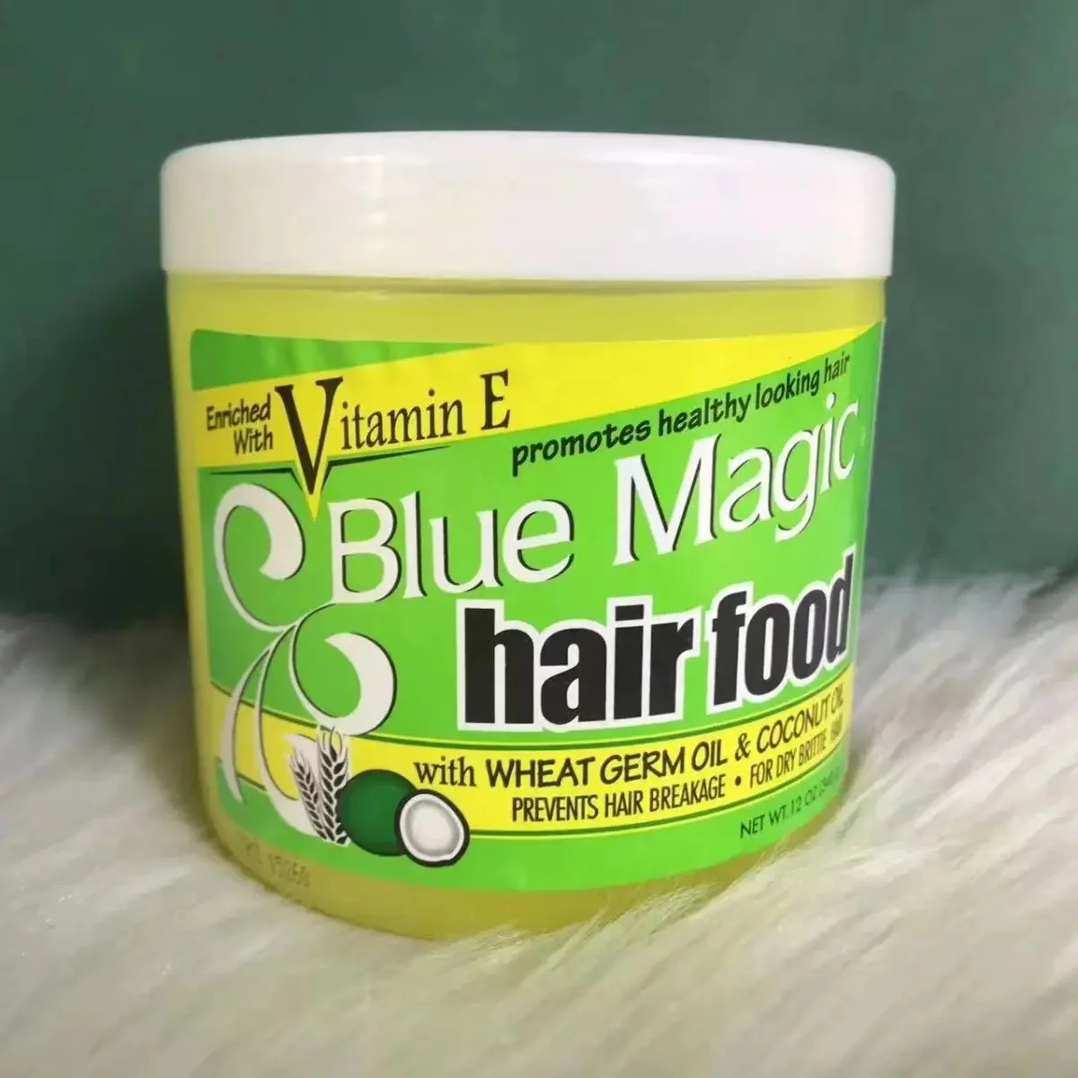 340g Blue Magic Hair Food Vitamin E Wheat Germ Castor Oil