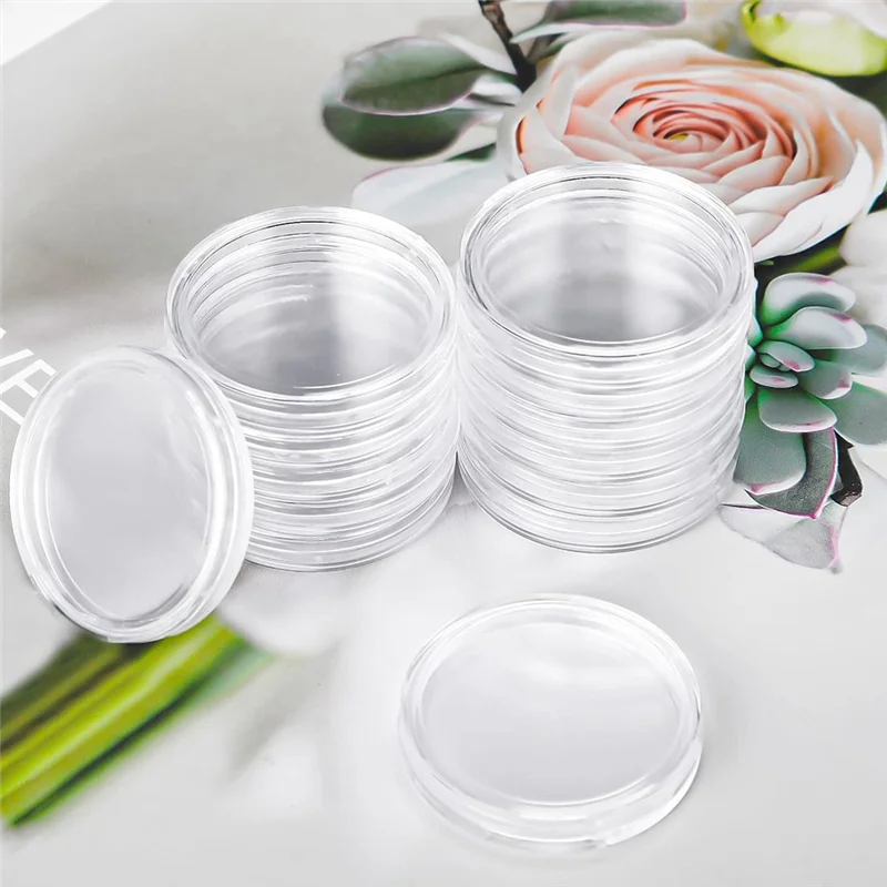AS95-30 mm Münzkapseln, rundes Münzhalter-Etui aus Kunststoff mit Aufbewahrungsbox für Münzsammelbedarf (4er-Pack), langlebig