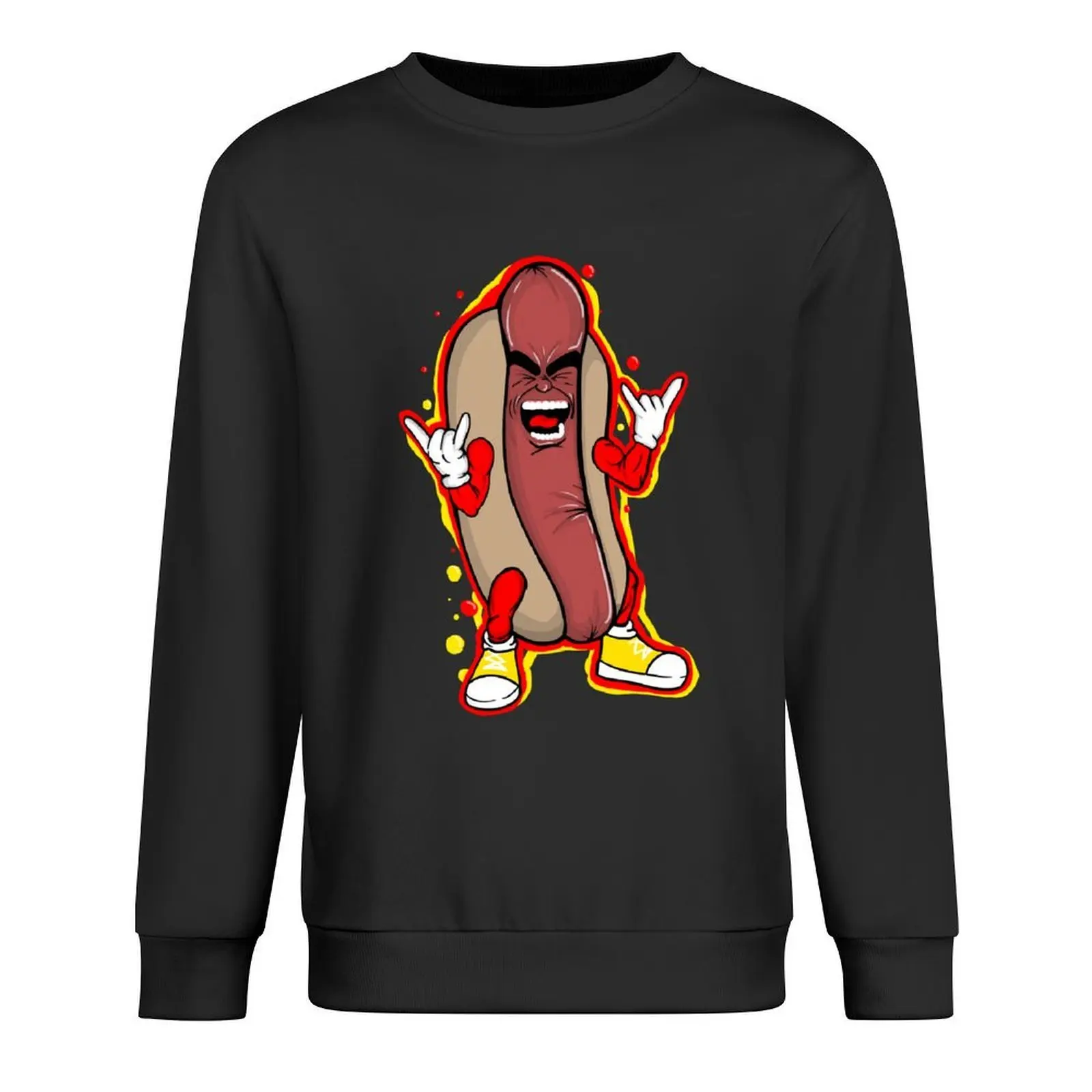 

heavy metal hot dog Pullover men's coat men clothing korean style clothes autumn new products new sweatshirts