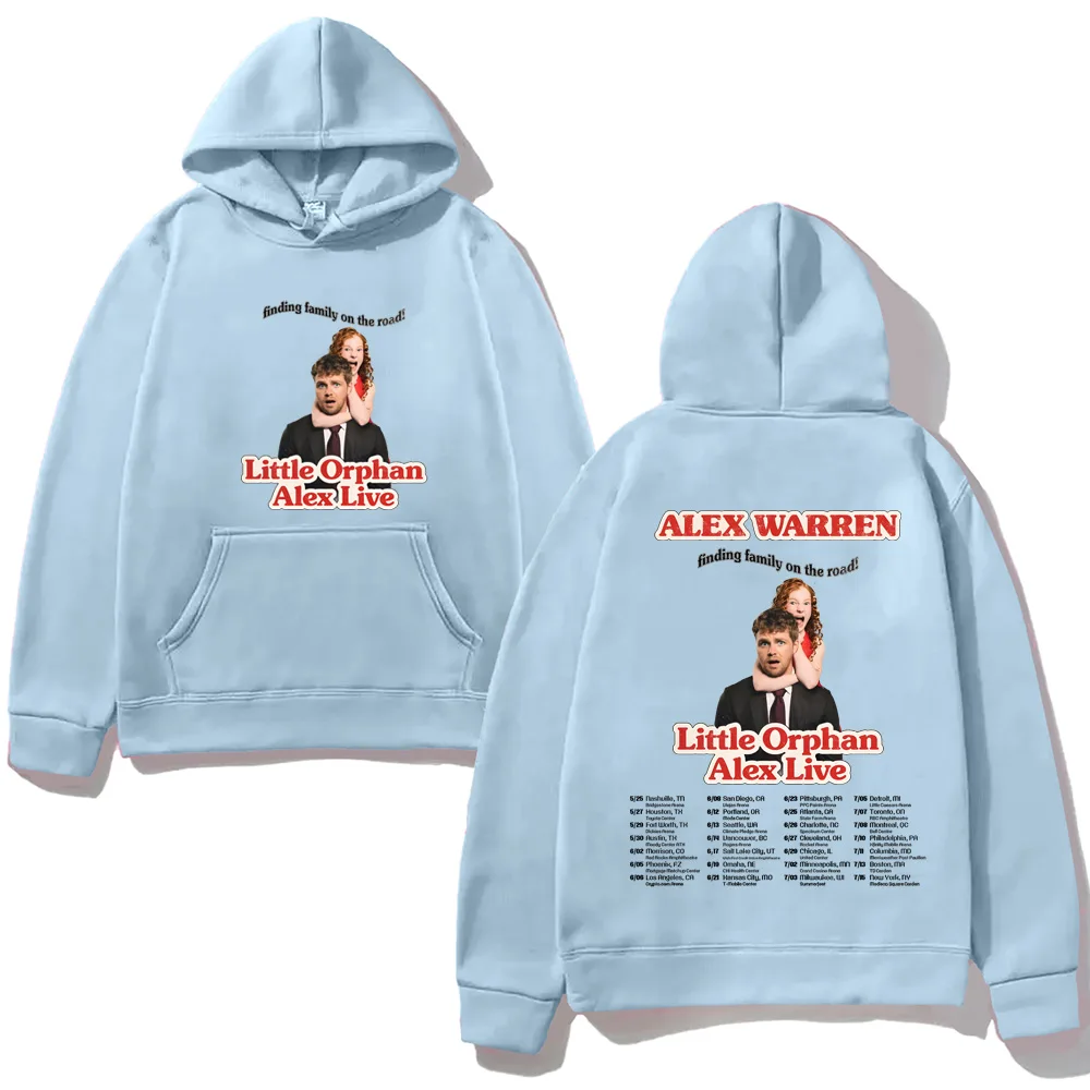 Little Orphan Alex Live2026 هوديي 2025 جديد عالي الجودة Alex Warren الصوف البلوز الموقع مع مقنعين مريح