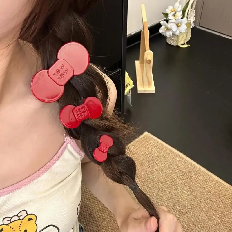 

1 шт., модная милая ацетатная заколка с цветочным бантом, боковая челка, головной убор для женщин и девочек, простые повседневные аксессуары для волос, подарок